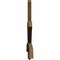 Ekena Millwork Davenport Rough Sawn Timber Gable Bracket, Western Red Cedar, 96"W x 32"H x 2"D x 4"F, 8/12 Pitch GBW096X32X0204DAV00RWR - alternate 2